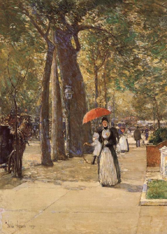 Childe Hassam Die Fifth Avenue am Washington Square oil painting picture